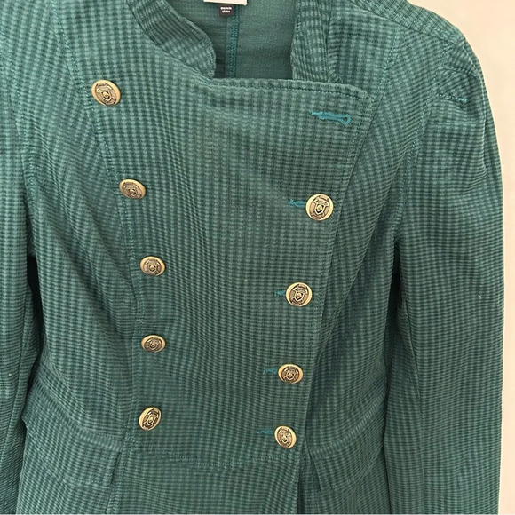 Cabi Lennon Jacket Legion Teal  Gold Button Details Size XS Style #3913 - Picture 2 of 9